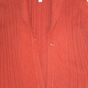 CROFT & BARROW CARDIGAN SHAWL SWEATER PETITE LARGE LIKE NEW